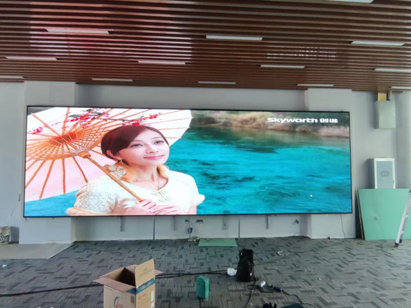 庄河P1.53led小间距屏安装案例